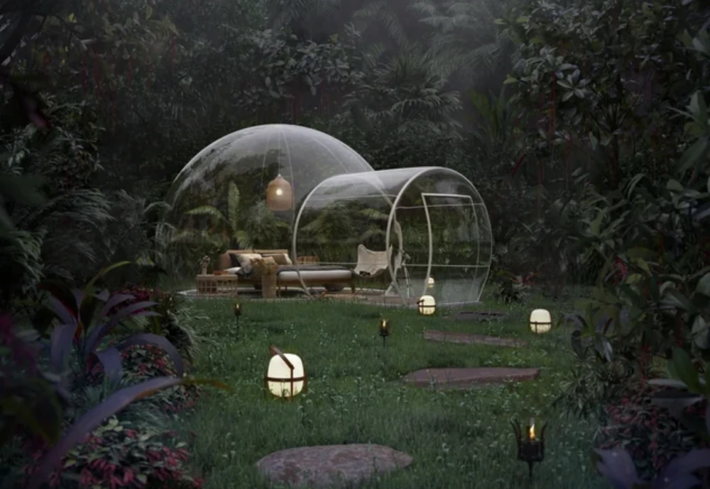 night sky bubble tent